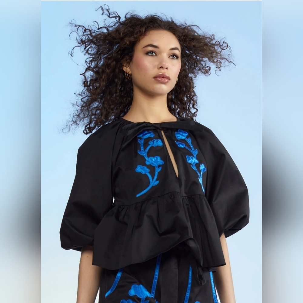 NWT Cynthia Rowley Annabelle Cotton Blouse